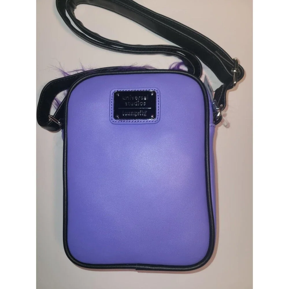 UNIVERSAL Purple Minion Evil Kevin Loungefly Crossbody Bag Purse & Wallet NWT